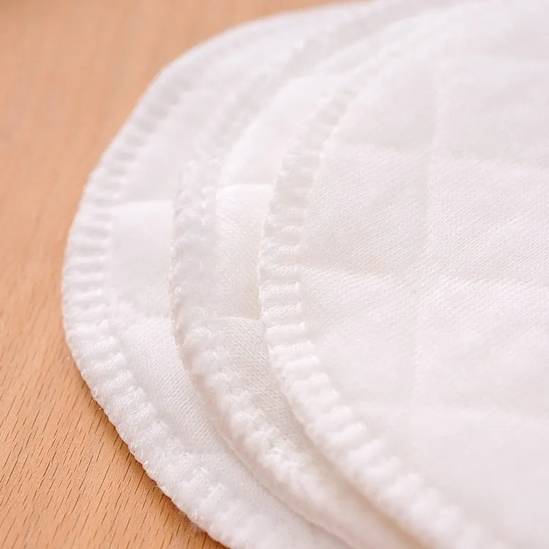 12pc Reusable Nursing Breast Pads Washable Soft Absorbent Baby Breastfeeding Waterproof Breast Pads for Pregnant Women