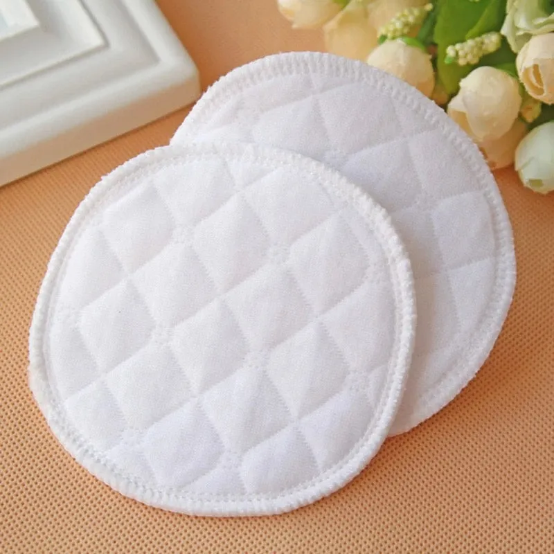 12pc Reusable Nursing Breast Pads Washable Soft Absorbent Baby Breastfeeding Waterproof Breast Pads for Pregnant Women