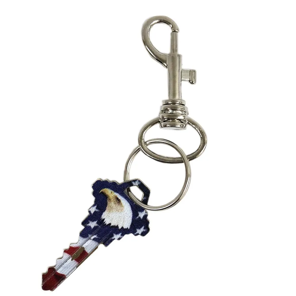 12PC Swivel Eye Bolt Snap Hook Silver Keychain Boat Ropes Pet Dog Leash Clasp