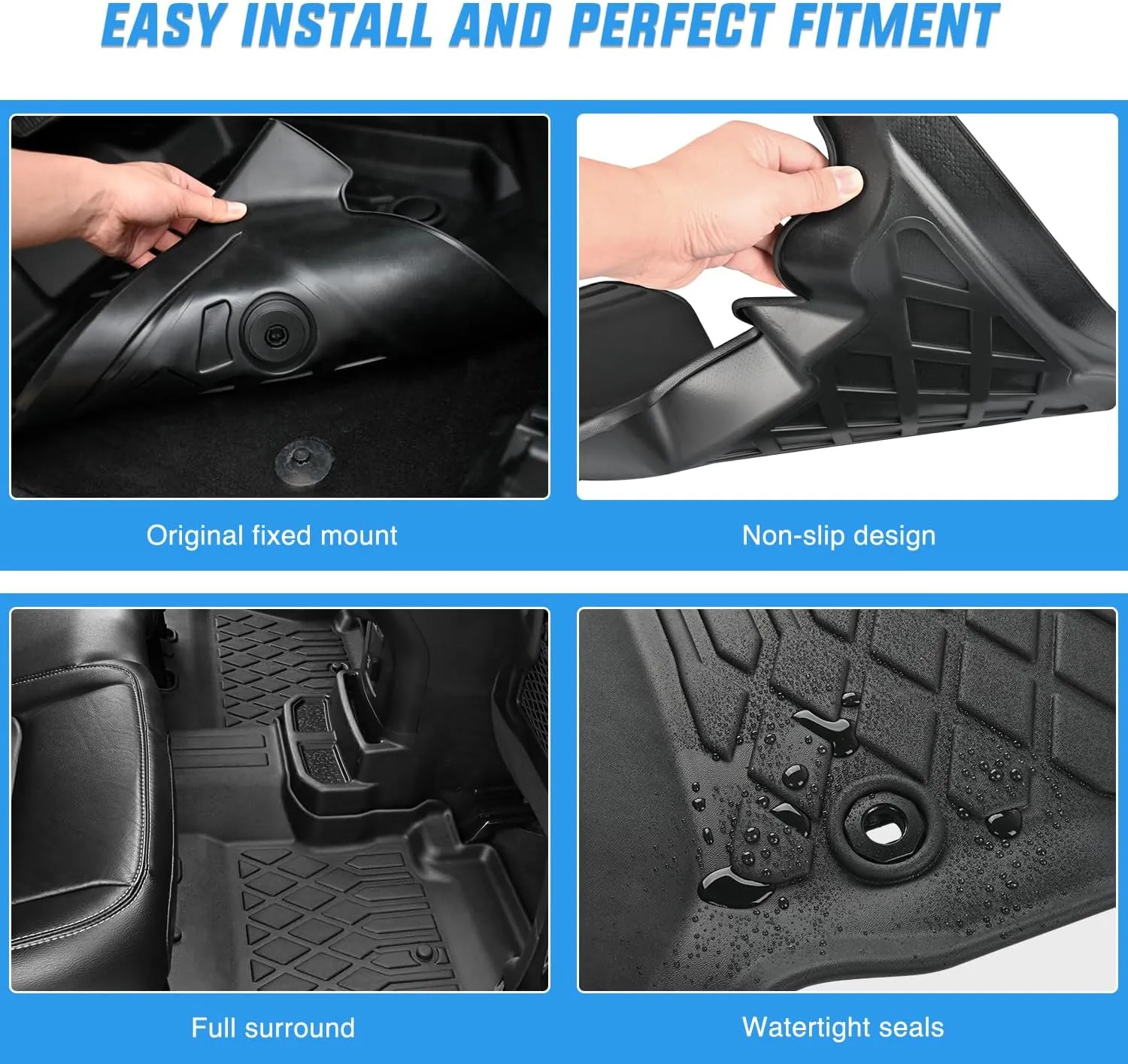 2018-2024 Toyota Camry Standard Models FWD TPE Floor Mats