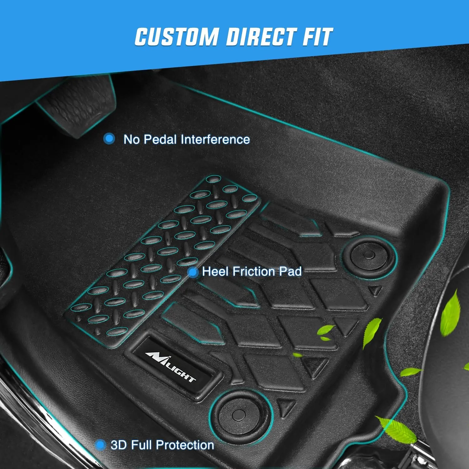 2018-2024 Toyota Camry Standard Models FWD TPE Floor Mats