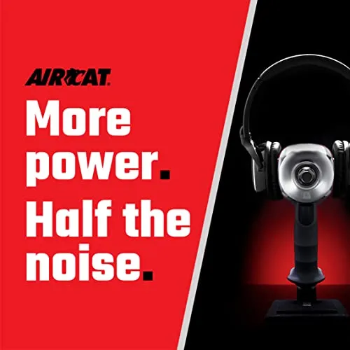 AIRCAT 1200-K 1/2-Inch Nitrocat Kevlar and Composite Twin Clutch Impact Wrench 1295 ft-lbs