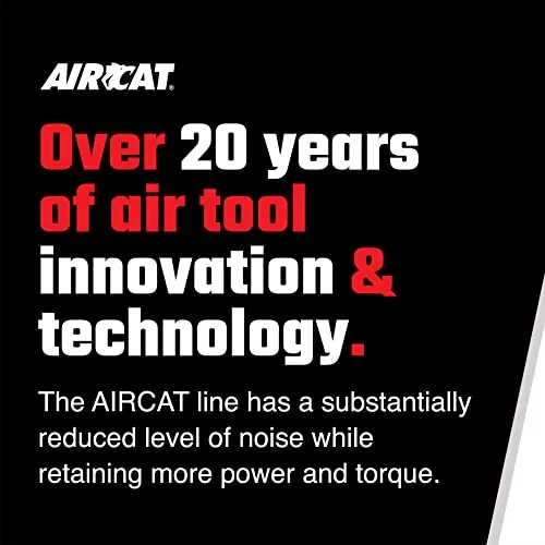 AIRCAT 1200-K 1/2-Inch Nitrocat Kevlar and Composite Twin Clutch Impact Wrench 1295 ft-lbs