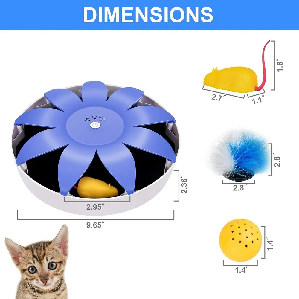 Automatic Electric Magnetic Spinning Cat Toys