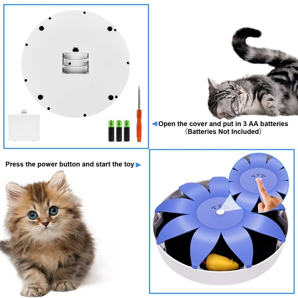 Automatic Electric Magnetic Spinning Cat Toys