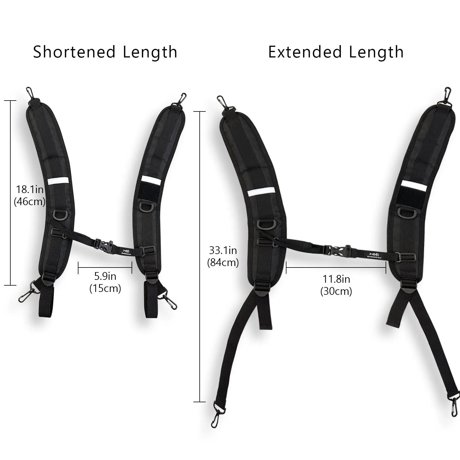 Backpack Straps Replacement Adjustable Padded Shoulder Straps for Backpack