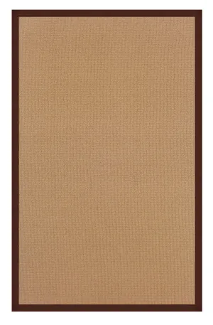 Benzara 2.83 x 1.83 Feet Hand Finish Wool Rug with Action Backing, Brown