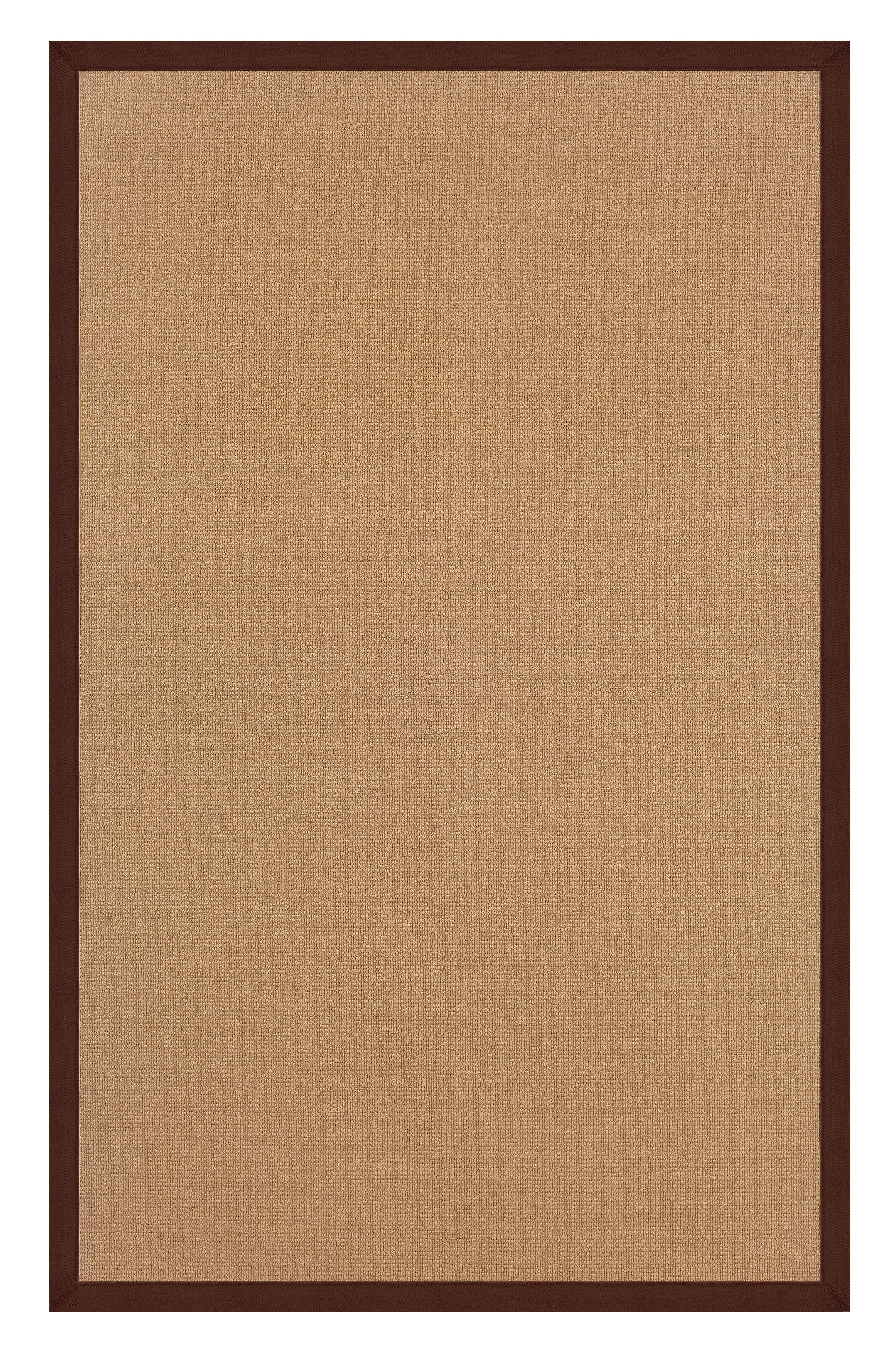 Benzara 2.83 x 1.83 Feet Hand Finish Wool Rug with Action Backing, Brown