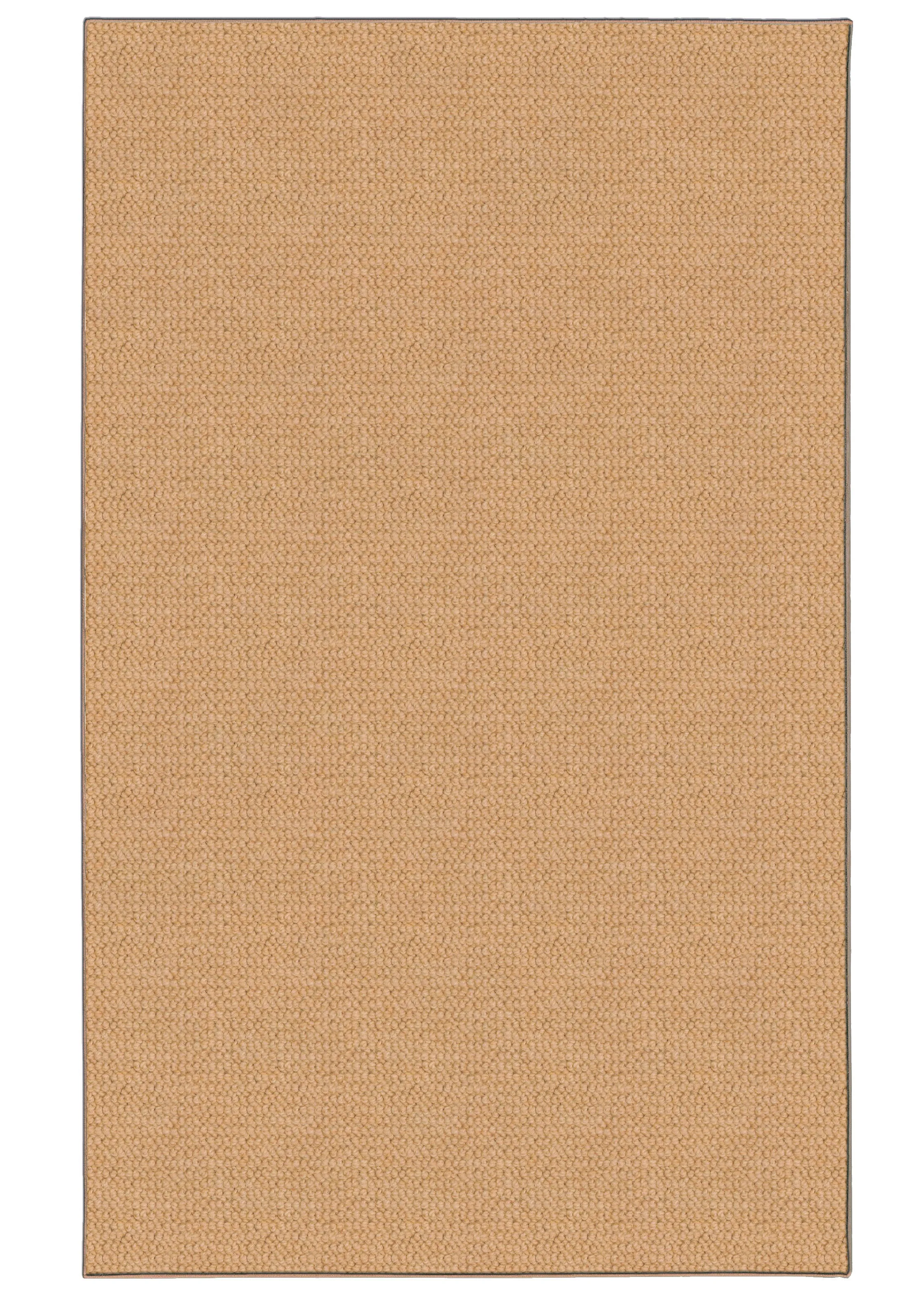 Benzara 8 X 2 Feet Hand Tufted Wool Rug with Jute Backing, Sisal Brown