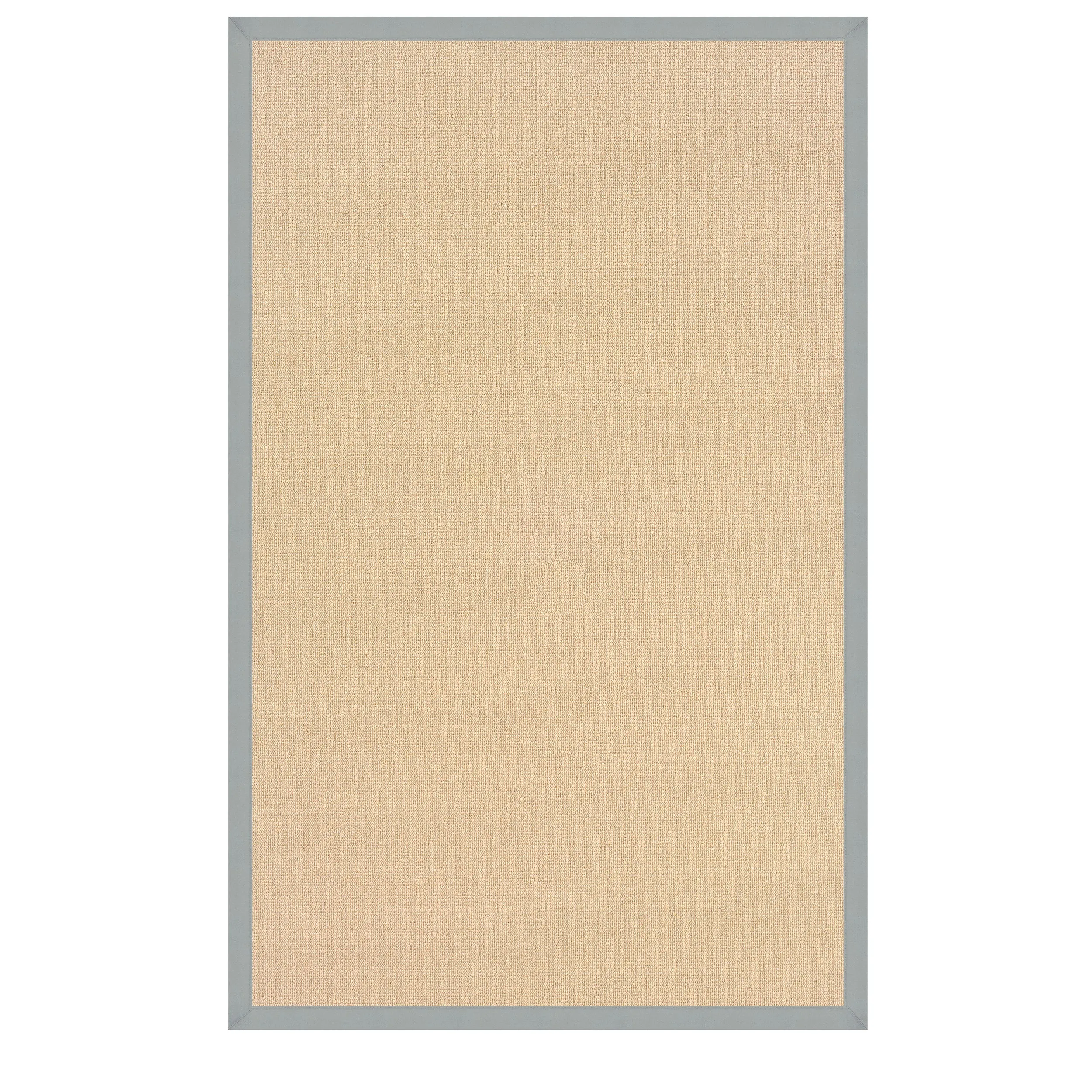 Benzara 8 x 2.5 Machine Tufted Wool Rug with Action Backing, Brown and Ice Blue