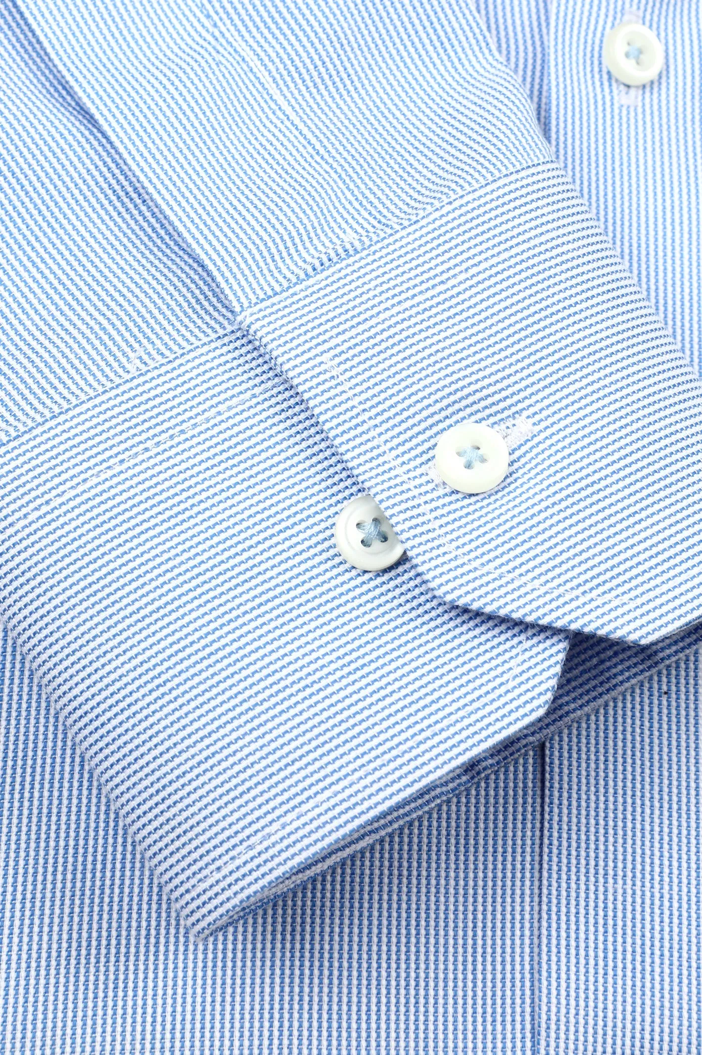 Blue Hairline Stripes Formal Men Shirt