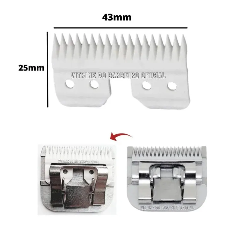 Ceramic Dog Grooming Clipper Blade Set
