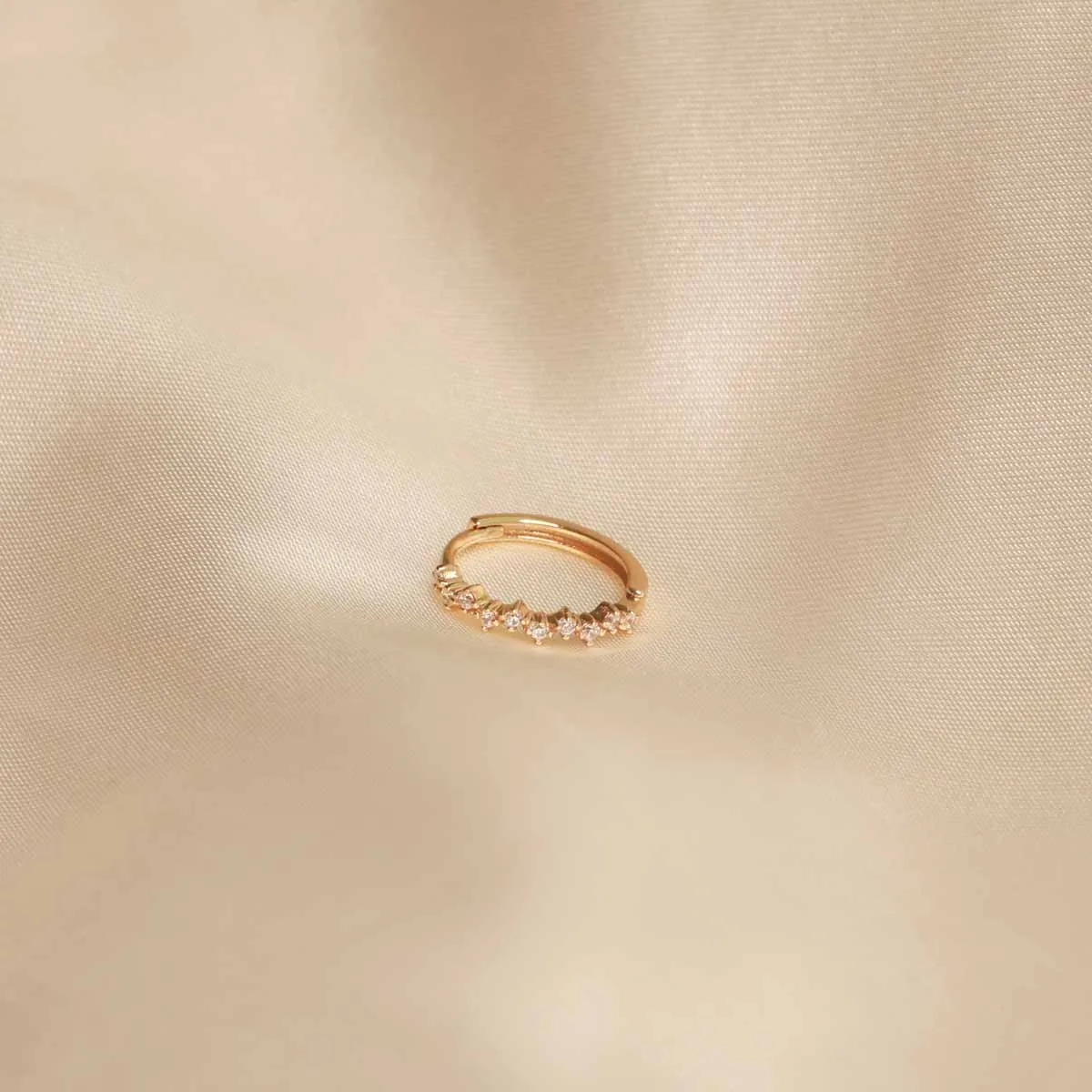 Cluster Hoop 11.5mm in Gold