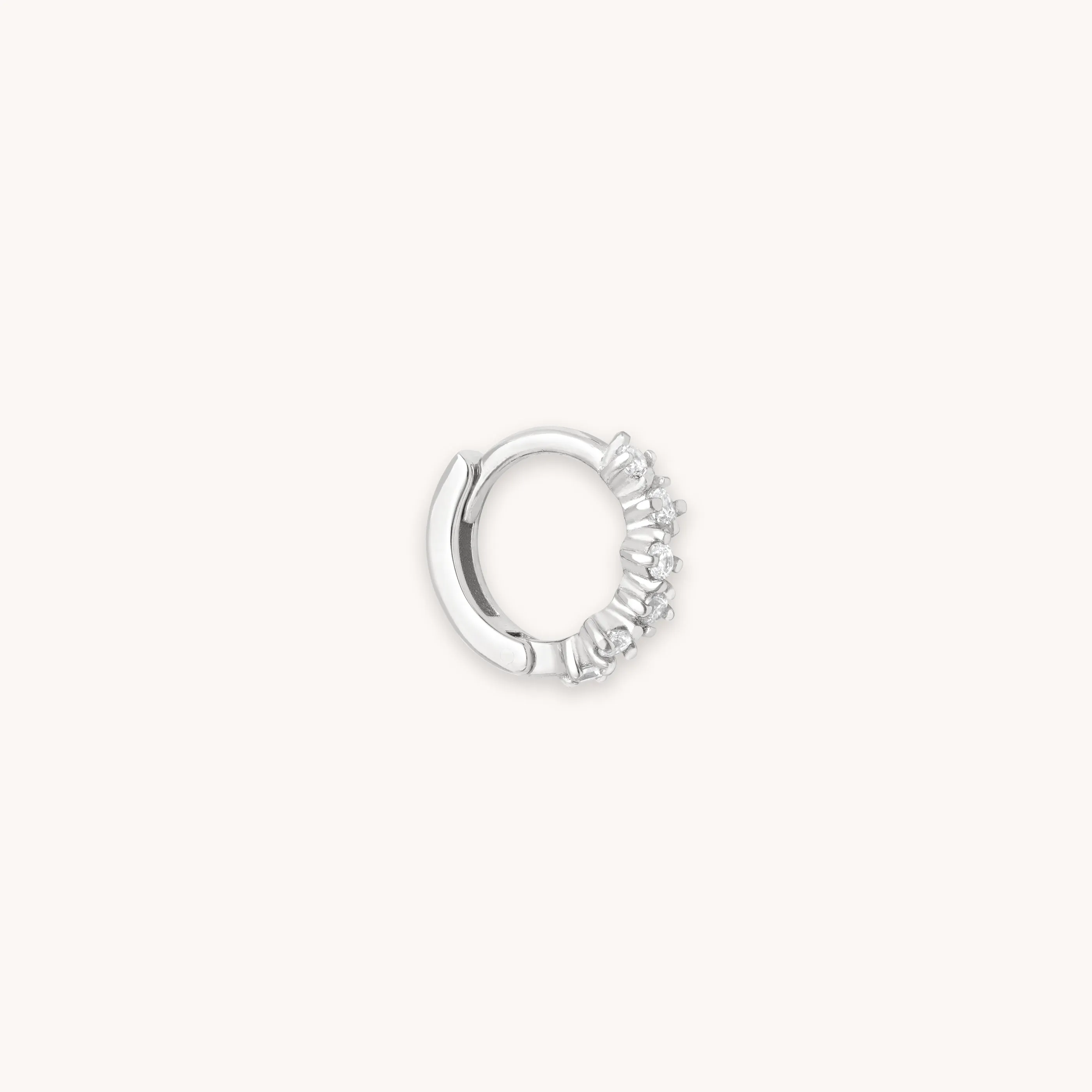 Cluster Hoop 6.5mm in Silver
