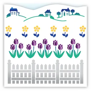 Coming Up Daisies - 6x6 Stencil