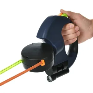 Dual Retractable Dog Leash with Flashlight – No-Tangle Reflective Design