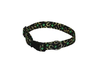 Elmo's Closet Lucky Horseshoes Dog Collar