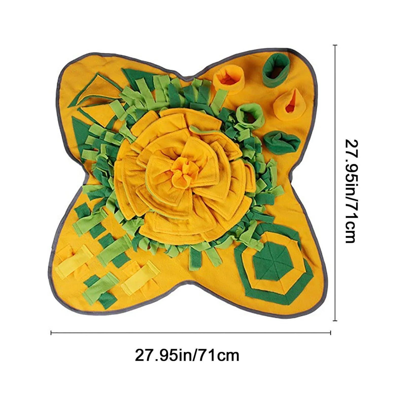 EQWLJWE Pet Snuffle Mat for Dogs - Interactive Slow Feeding Activity Mats for Small Medium Large Dog Cat - Puppy Food Feeder Puzzle Toy Sniff Mat Stimulation Natural Foraging Skills Smell Training Pad