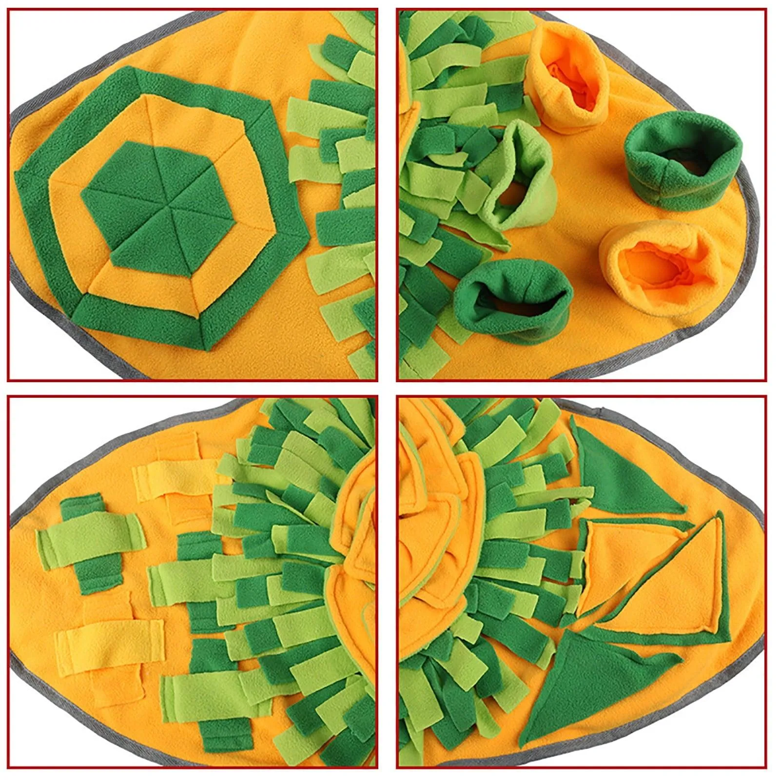 EQWLJWE Pet Snuffle Mat for Dogs - Interactive Slow Feeding Activity Mats for Small Medium Large Dog Cat - Puppy Food Feeder Puzzle Toy Sniff Mat Stimulation Natural Foraging Skills Smell Training Pad