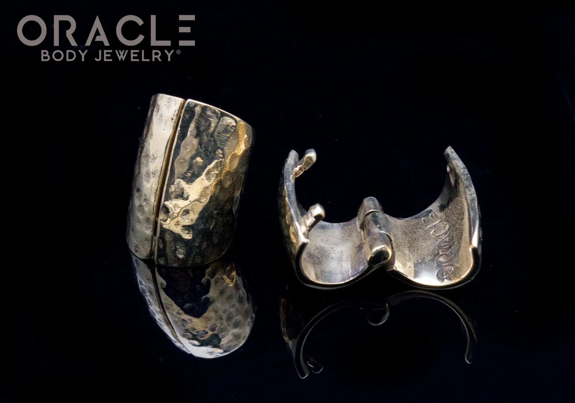 Hammered Brass Lobe Clickers