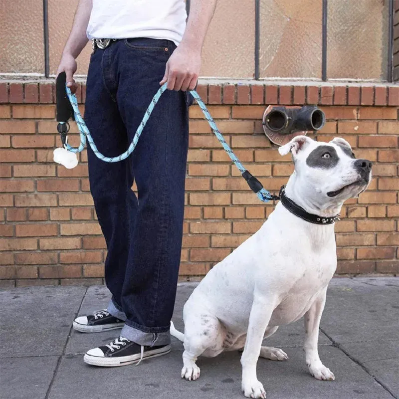 Heavy-Duty Rope Dog Leash – Padded Handle, Multiple Lengths (47" to 118")