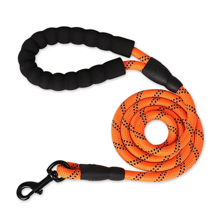 Heavy-Duty Rope Dog Leash – Padded Handle, Multiple Lengths (47" to 118")