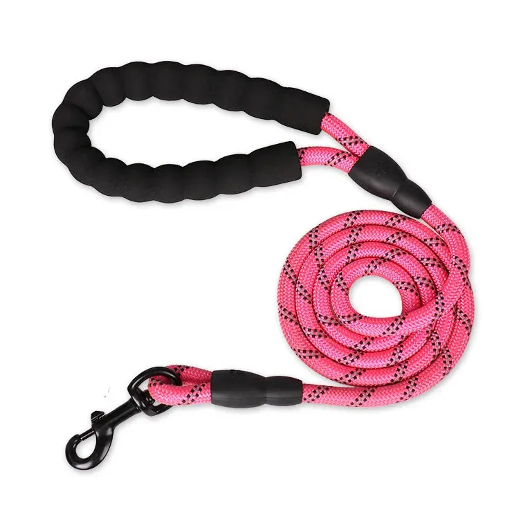 Heavy-Duty Rope Dog Leash – Padded Handle, Multiple Lengths (47" to 118")