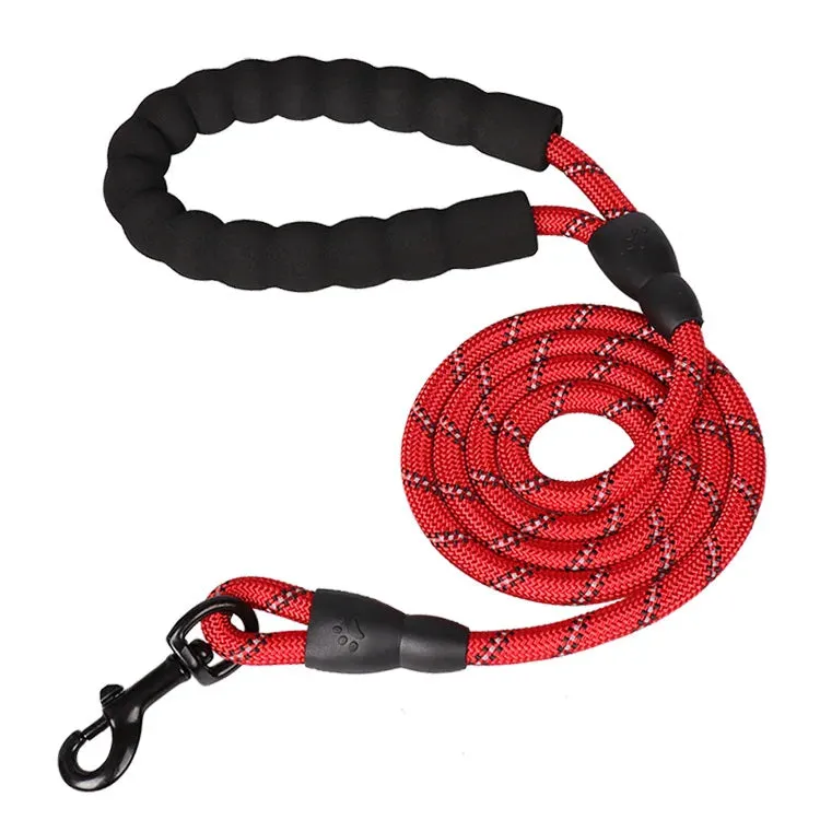Heavy-Duty Rope Dog Leash – Padded Handle, Multiple Lengths (47" to 118")