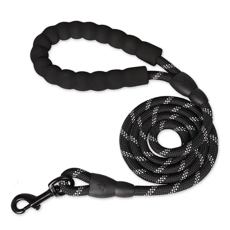 Heavy-Duty Rope Dog Leash – Padded Handle, Multiple Lengths (47" to 118")