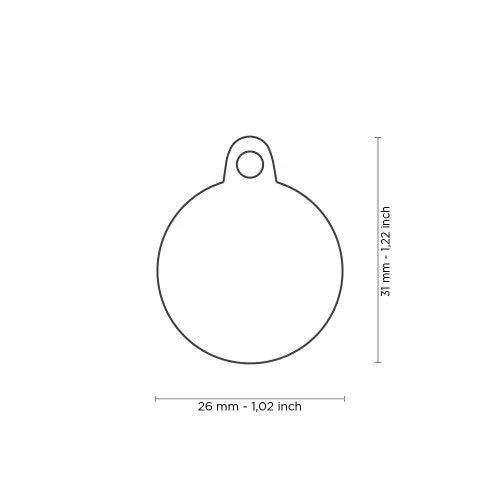 ID Tag - ID Tag Circle "I Love Mom" | Personalized Cat Dog Tag