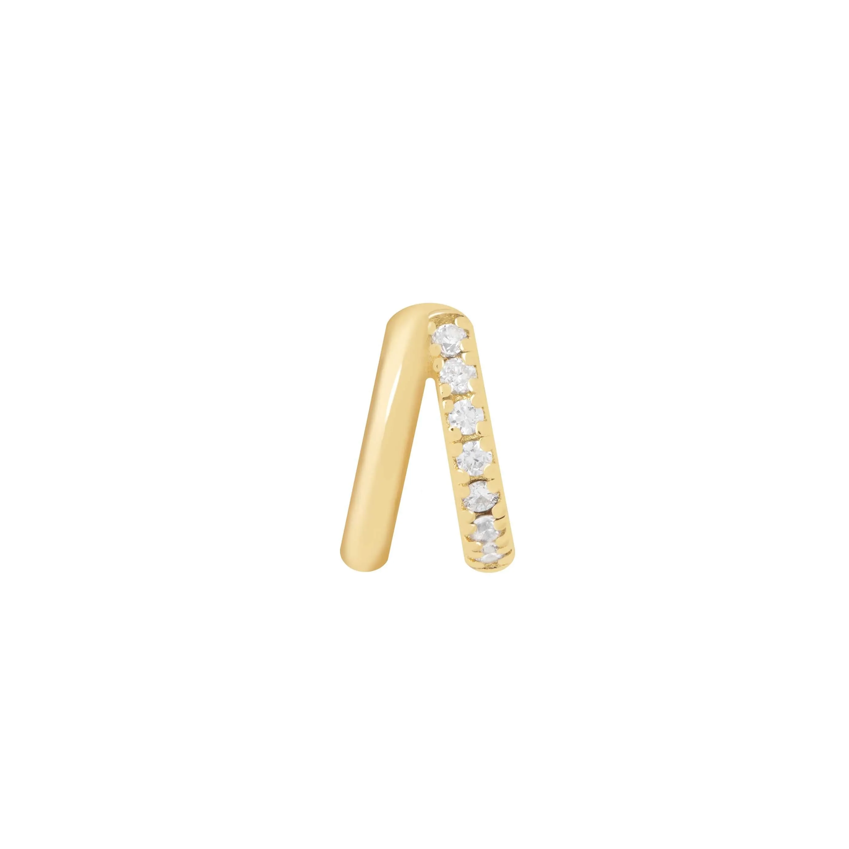 Illusion Crystal Hoop 6.5mm in Gold