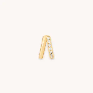 Illusion Crystal Hoop 6.5mm in Gold