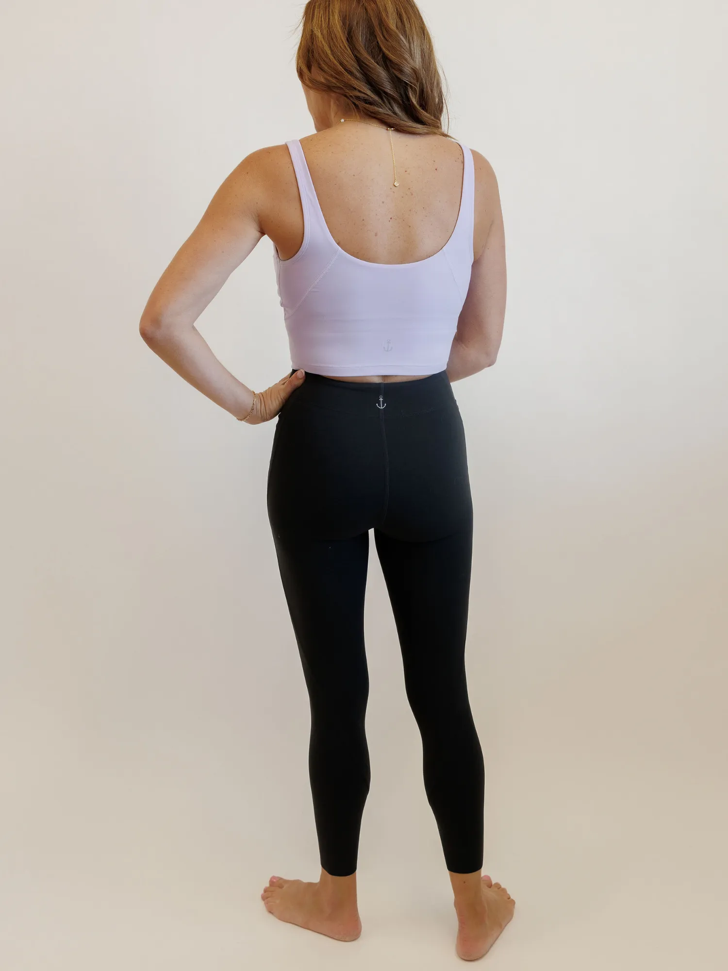 Lavender Blossom "Arabelle" Fixed Pads Longline Sports Bra