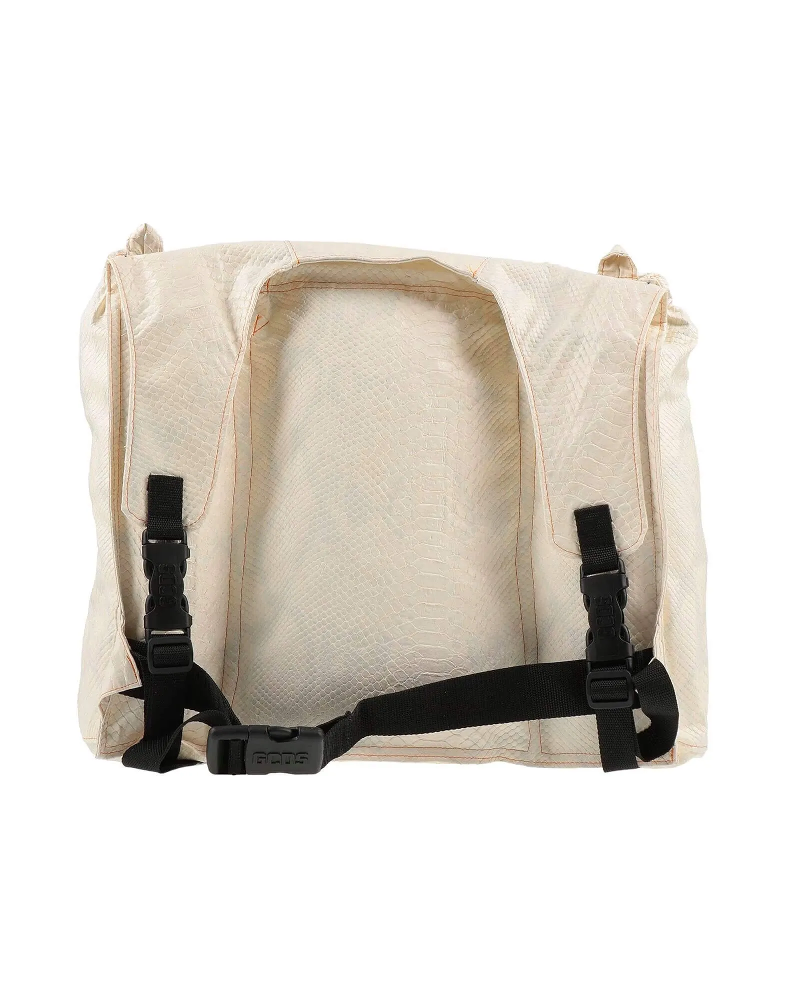 Leather backpack GCDS, light beige