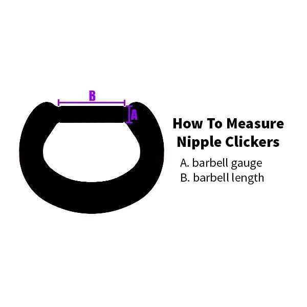 Locked Heart Black Nipple Clickers
