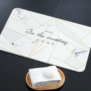Marvelous Marble Design -  Diatom Quick Dry Mat