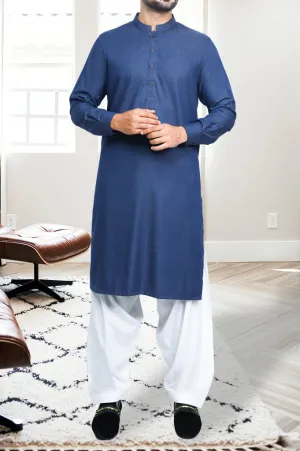 Men's Kurta in Blue SKU: EA2831-BLUE