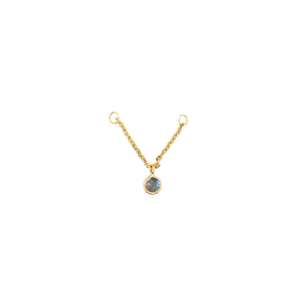 MODERN MOODD SLIDING BEZEL ROUND  GEMSTONE CHAIN