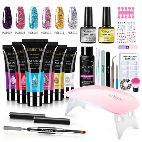 Nail Set With Nail Lamp Nail Dryer Nail Drill Machine Manicure Set Kit