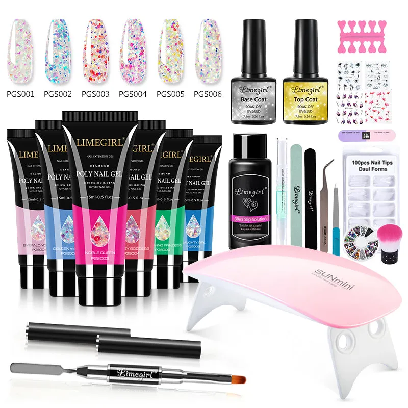 Nail Set With Nail Lamp Nail Dryer Nail Drill Machine Manicure Set Kit