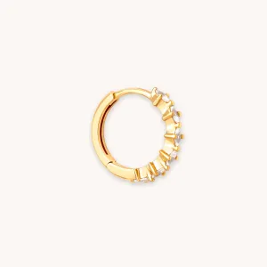 Navette Hoop 11.5mm in Gold