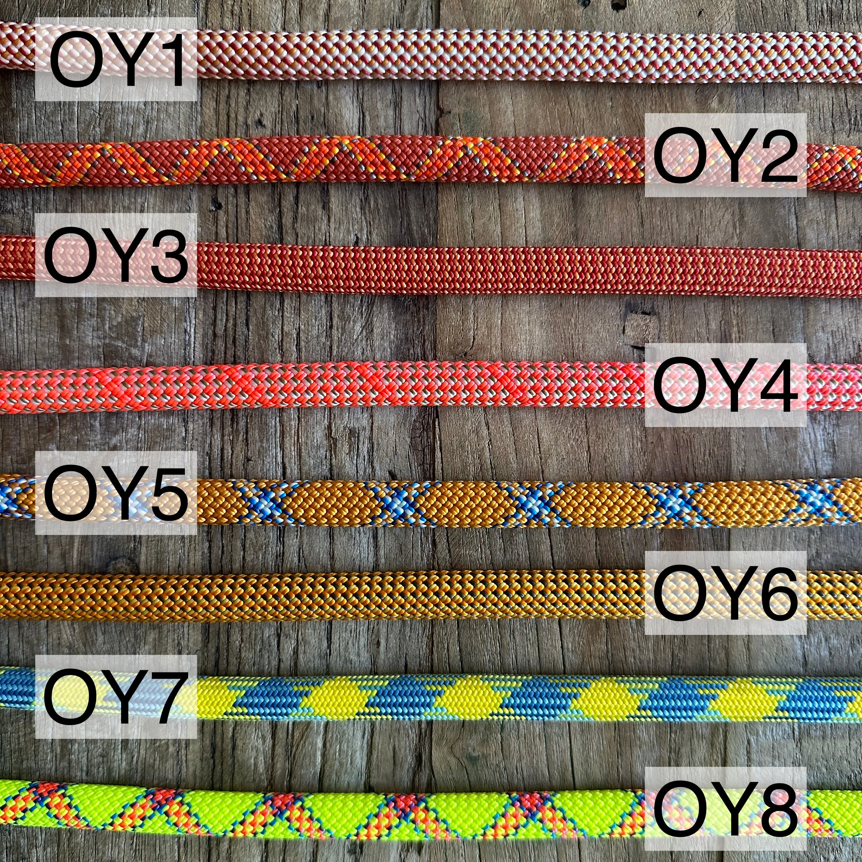 Orange & Yellow Patterns Climbing Rope Leashes