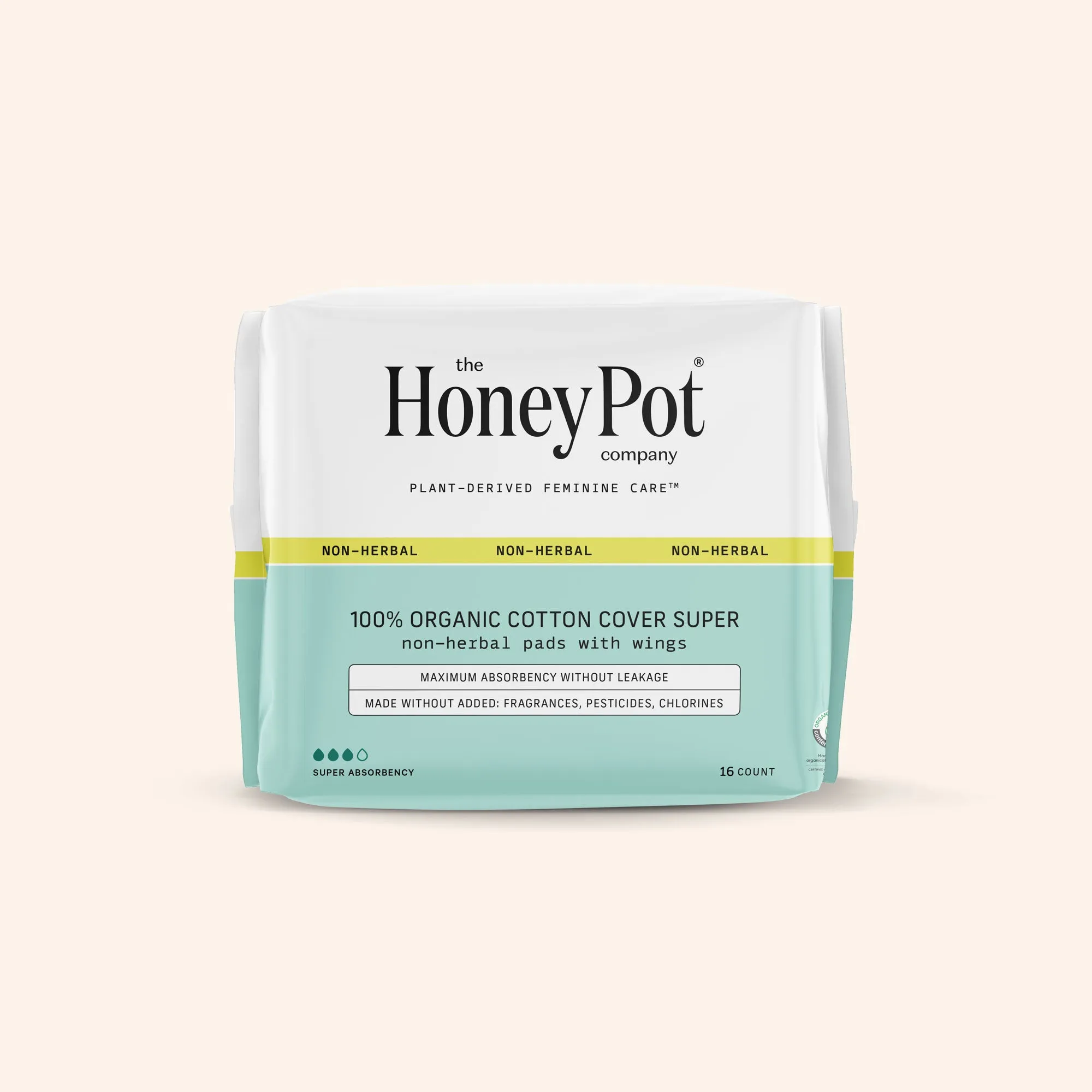 Organic Cotton Cover Non-Herbal Super Pads with Wings