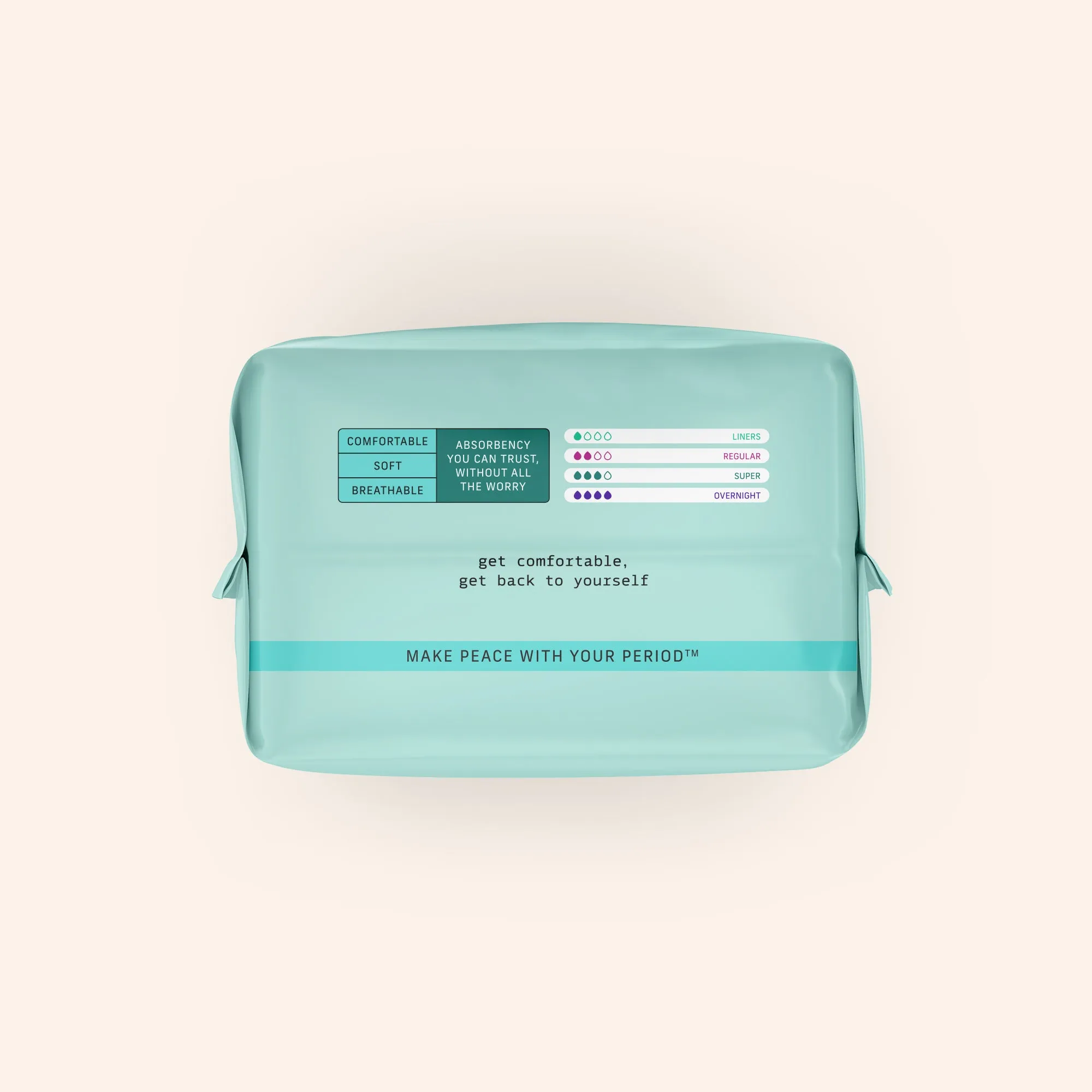 Organic Cotton Cover Non-Herbal Super Pads with Wings