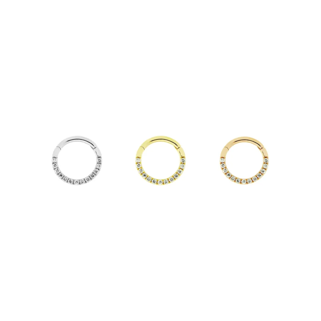 Pavé Clicker - White Diamond