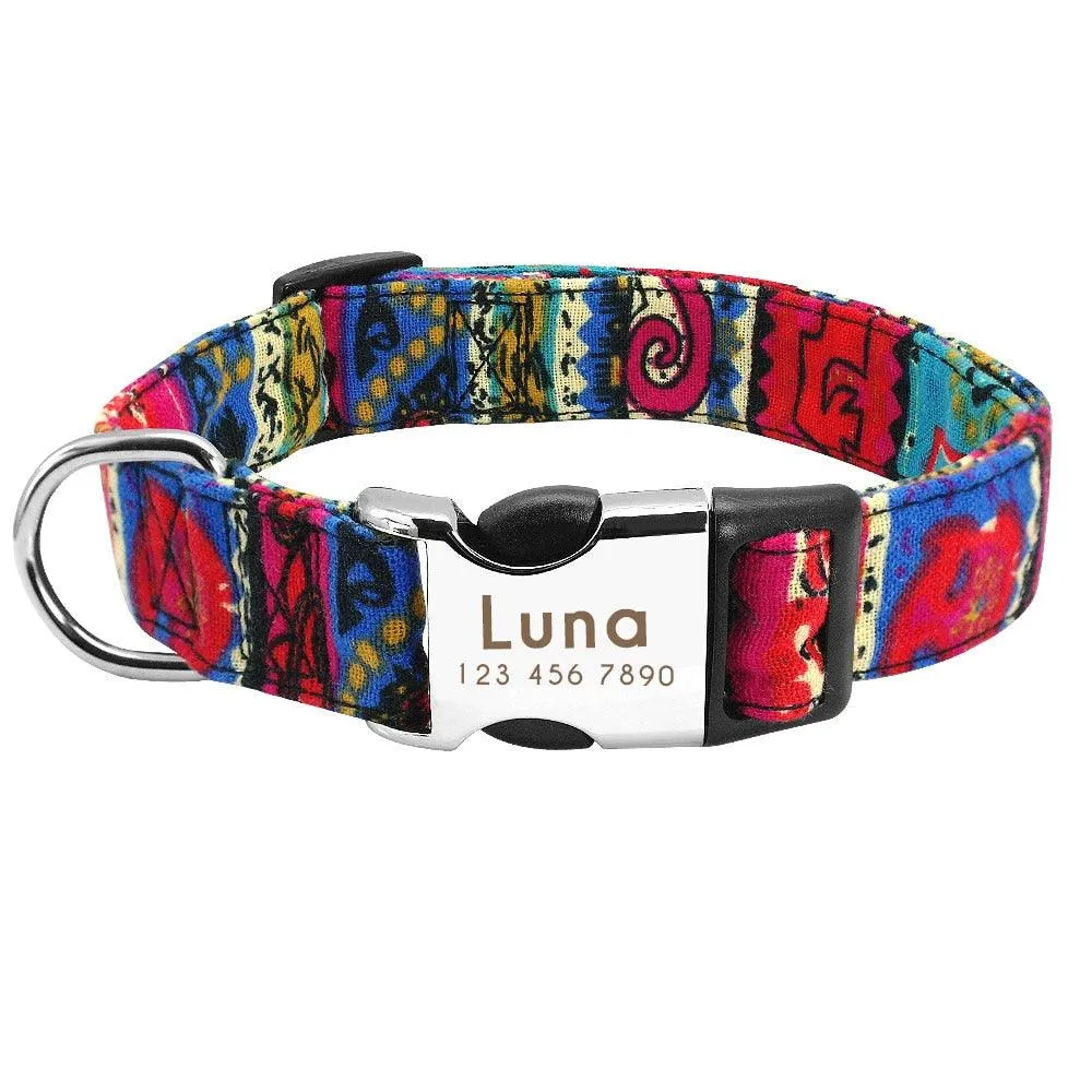 Personalized Nylon Tag Collar