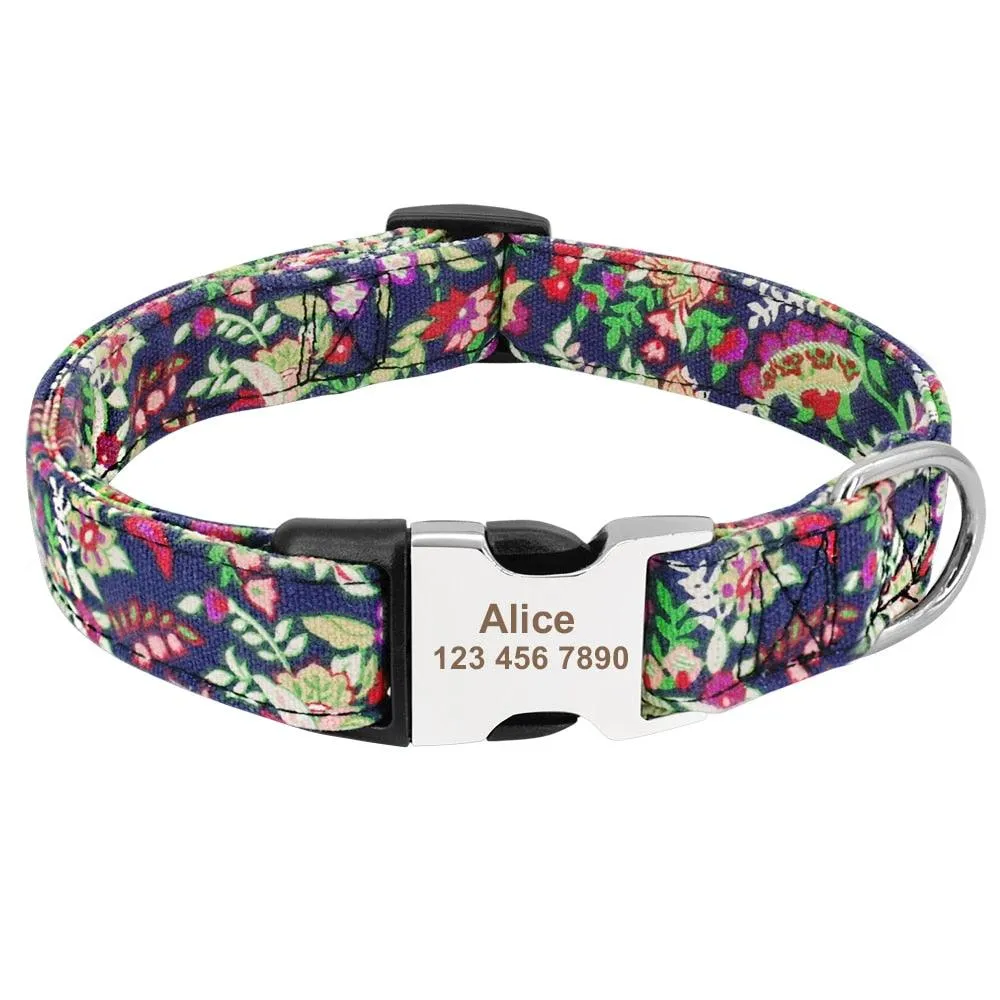 Personalized Nylon Tag Collar