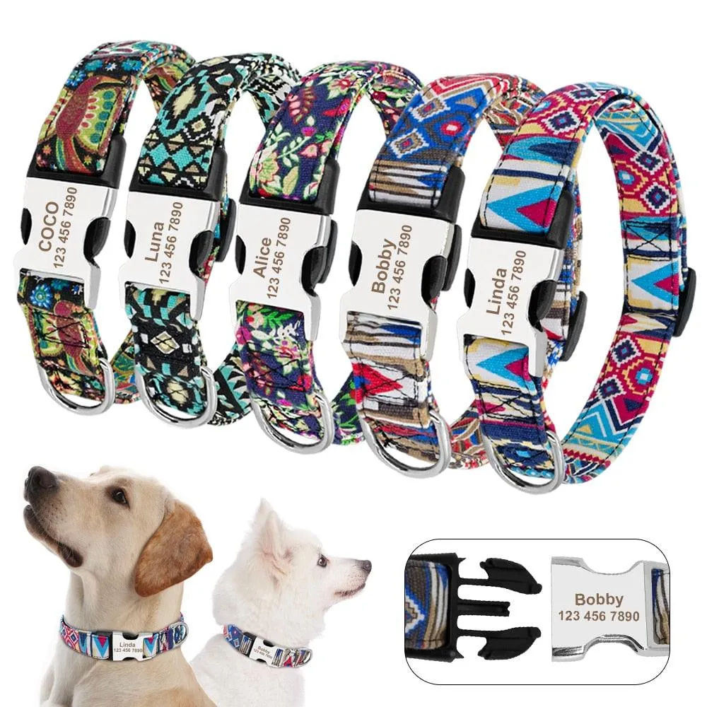 Personalized Nylon Tag Collar
