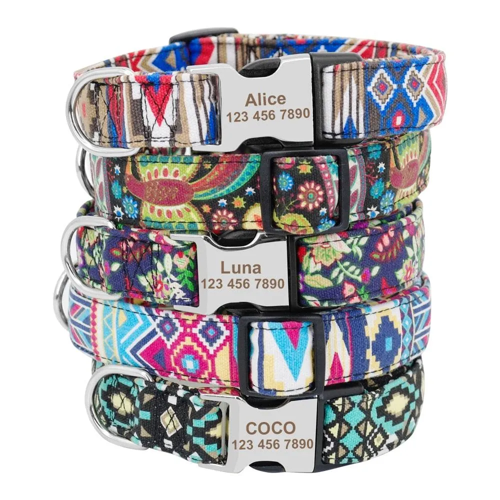 Personalized Nylon Tag Collar