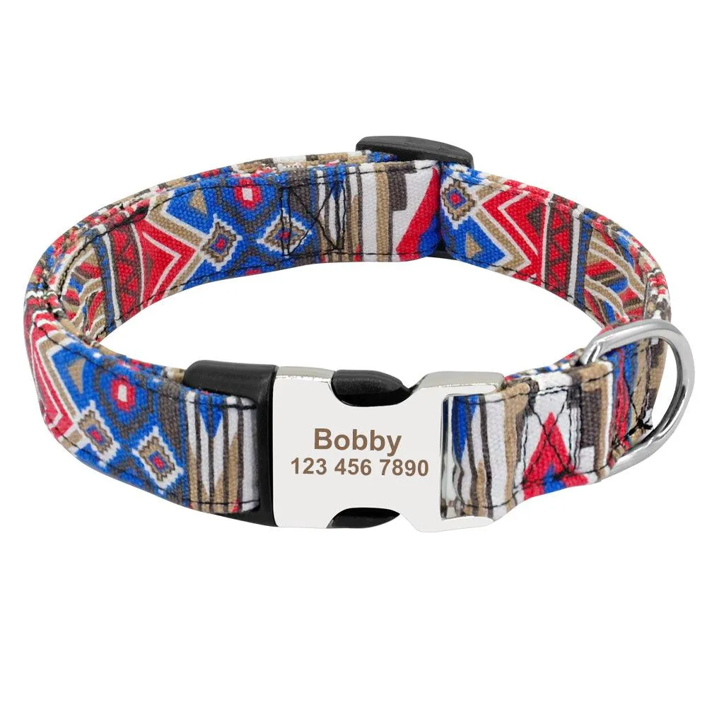 Personalized Nylon Tag Collar